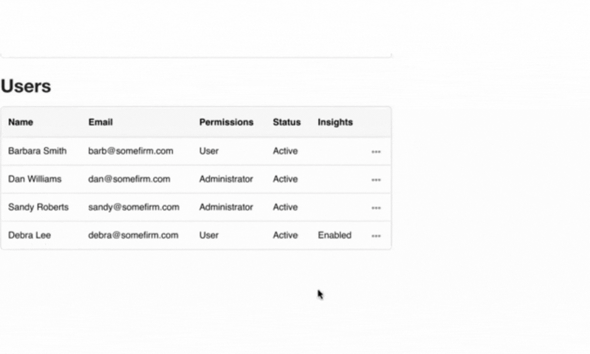 Enable Insights Dashboards
